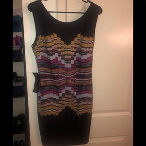 BLACK MINI BACK DETAIL DRESS